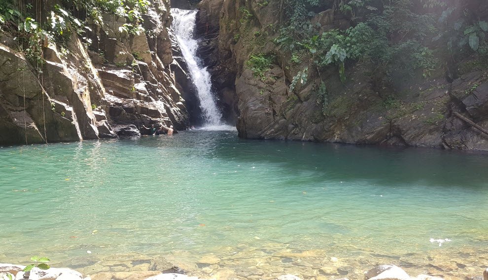Paria Bay and Waterfall, Blanchisseuse, Trinidad, Trinidad and Tobago